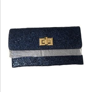 Shiny, glittery clutch